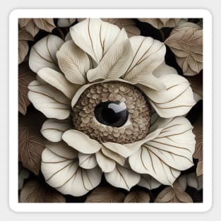 [AI Art] Eye Of Hydrangea, Art Deco Style Magnet